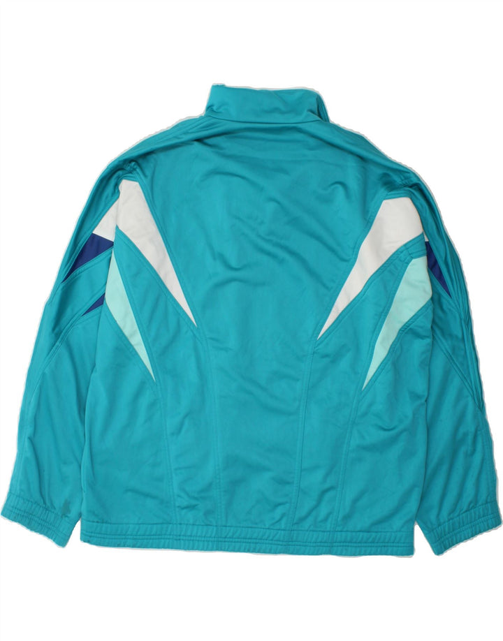 DIADORA Mens Tracksuit Top Jacket UK 44 XL Blue Colourblock Polyester Vintage Diadora and Second-Hand Diadora from Messina Hembry 