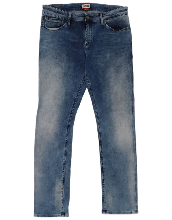 Tommy Hilfiger Herre Scanton Slim Jeans W36 L31 Blå Bomuld