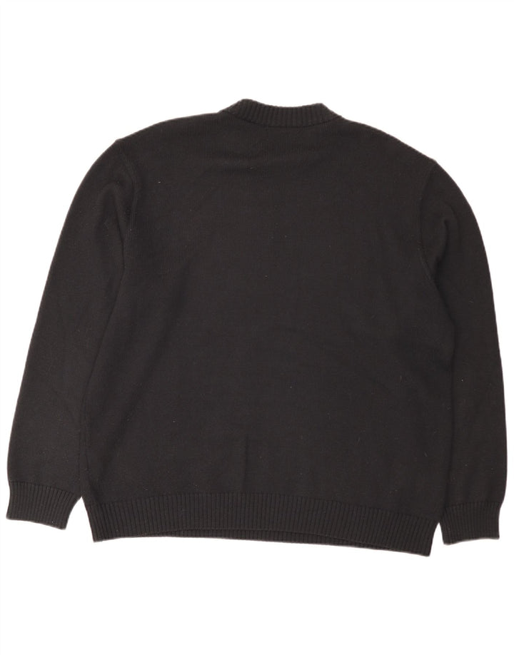 Marks & Spencer Herre sweater med rund hals, stor marineblå akryl