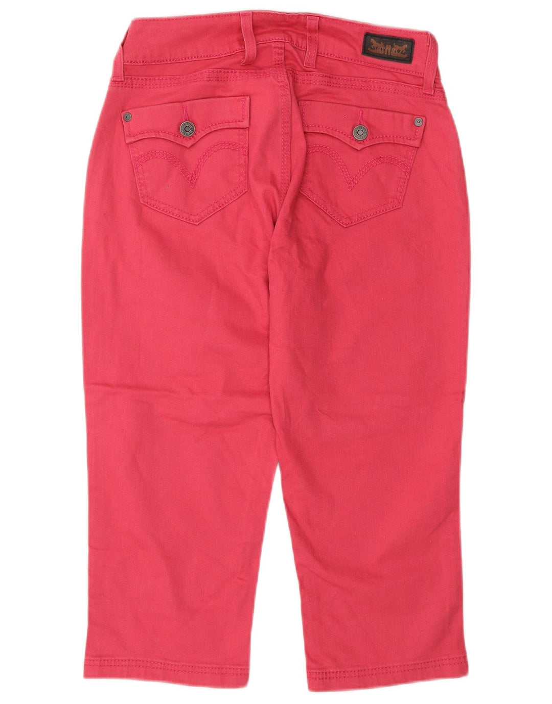 Levi's Dame Capri Jeans US 4 Small W27 L20 Pink Bomuld