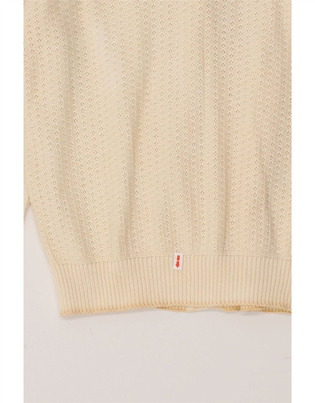 VINTAGE Womens Cardigan Sweater UK 14 Medium Off White Vintage Vintage and Second-Hand Vintage from Messina Hembry 