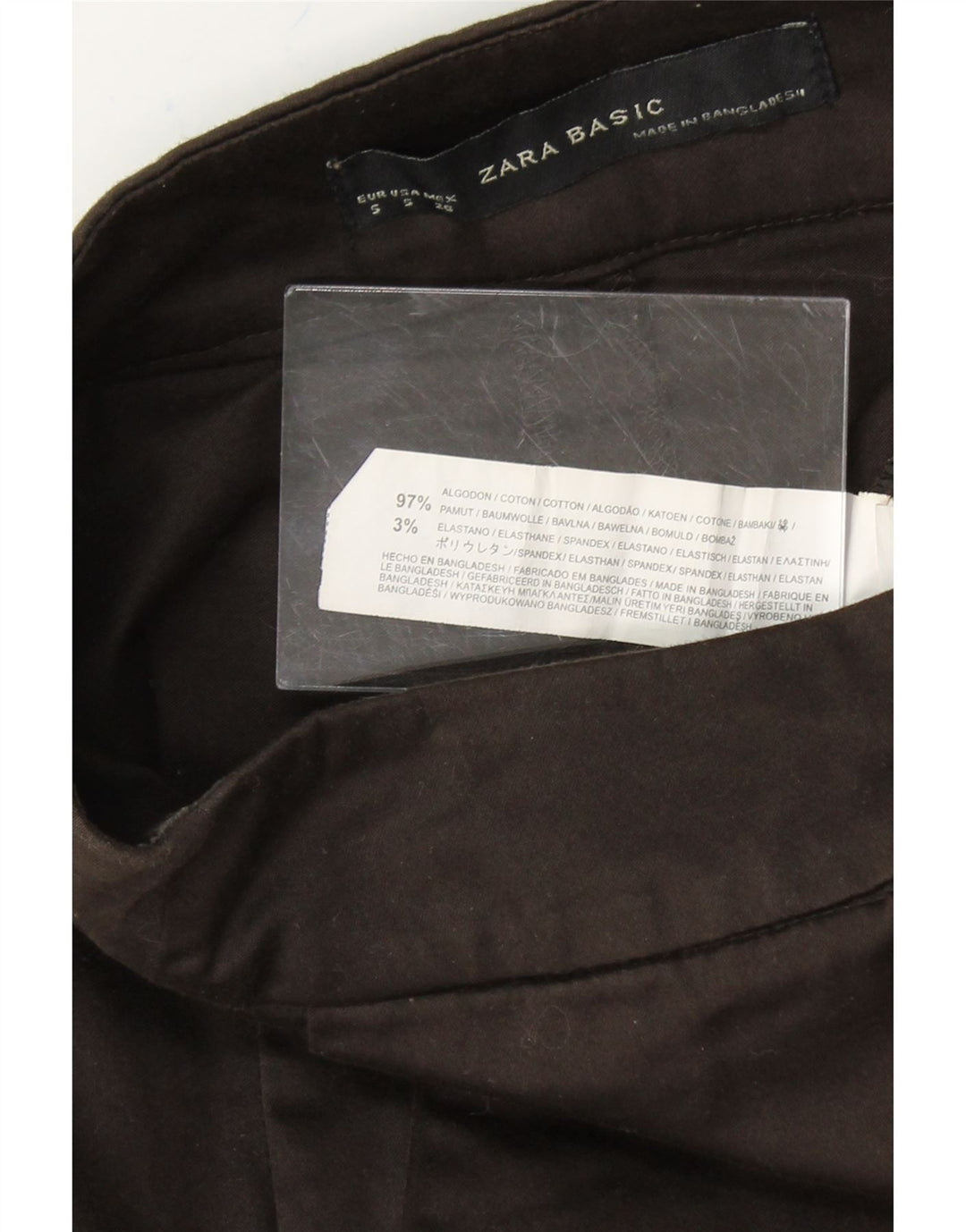 ZARA Womens A-Line Skirt Small W30 Grey Cotton Vintage Zara and Second-Hand Zara from Messina Hembry 