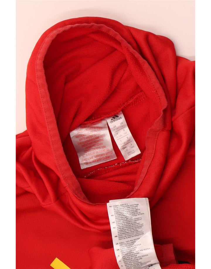 Adidas Boys Manchester United Pullover Træningsdragt Top 13-14 År Rød