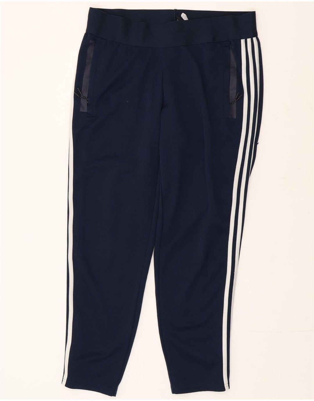 Adidas Træningsdragtsbukser til kvinder UK 16/18 Large Navy Blue Polyester