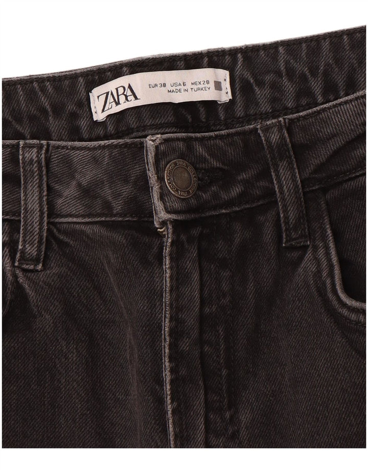 Zara Dame Straight Jeans EU 38 Small W28 L32 Grå