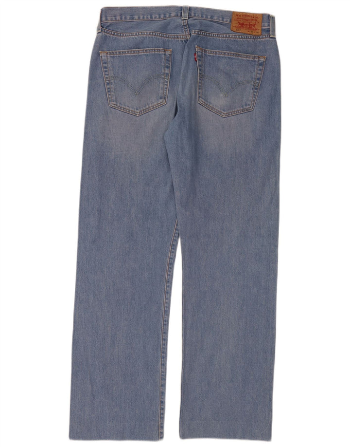 Levi's Herre 501 lige jeans W36 L32 blå bomuld