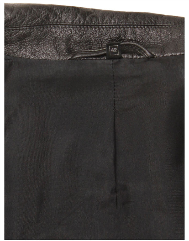 Vintage dame læderjakke EU 42 Large Black