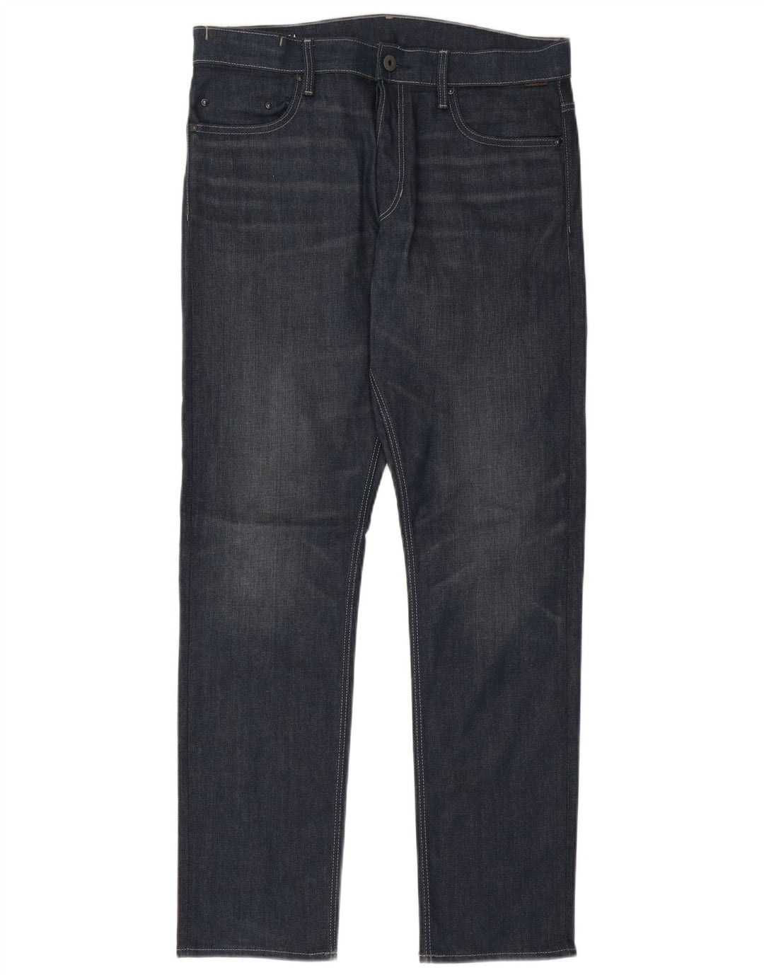 G-STAR Straight Jeans til mænd W34 L34 Marineblå bomuld