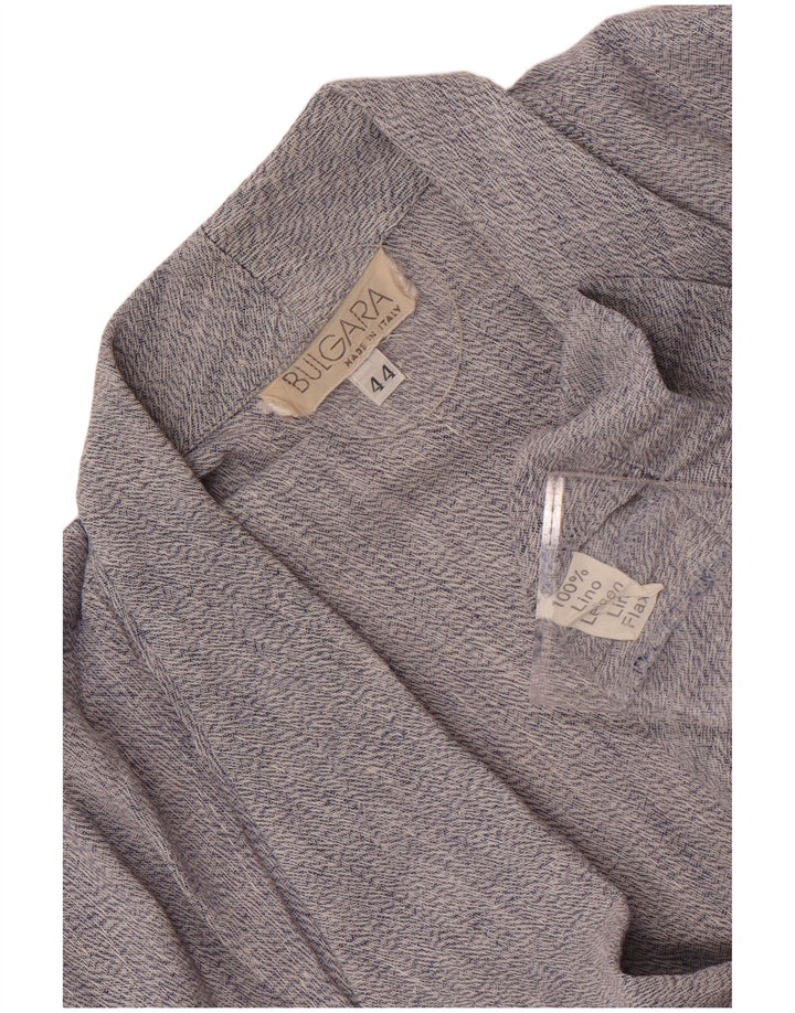Vintage Dame Oversized 1 Knap Blazer Jakke IT 44 Medium Navy Blue