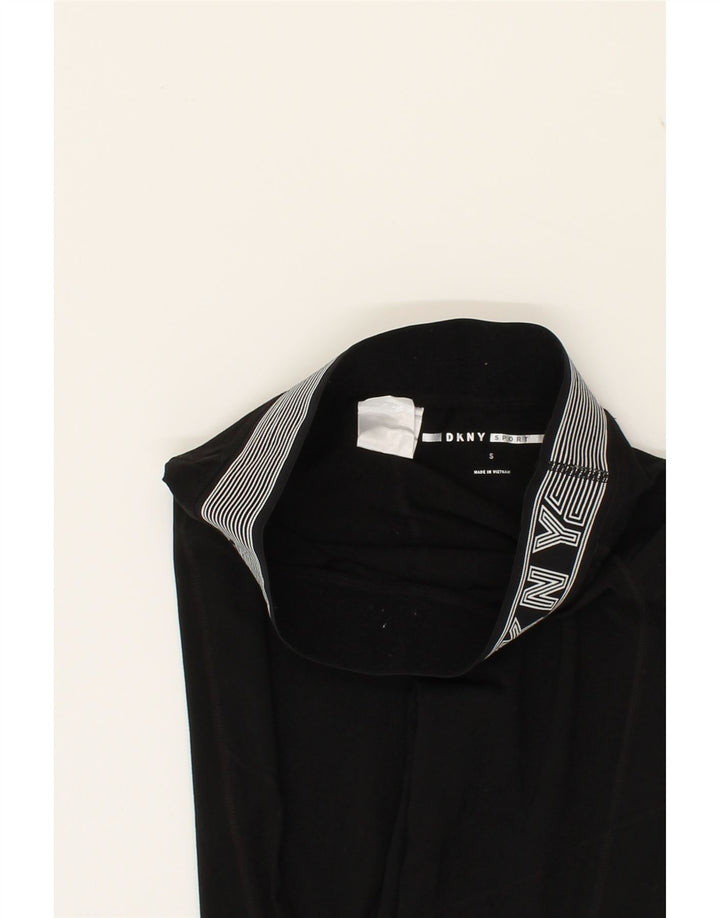 DKNY Womens Graphic Leggings UK 10 Small  Black Cotton Vintage Dkny and Second-Hand Dkny from Messina Hembry 