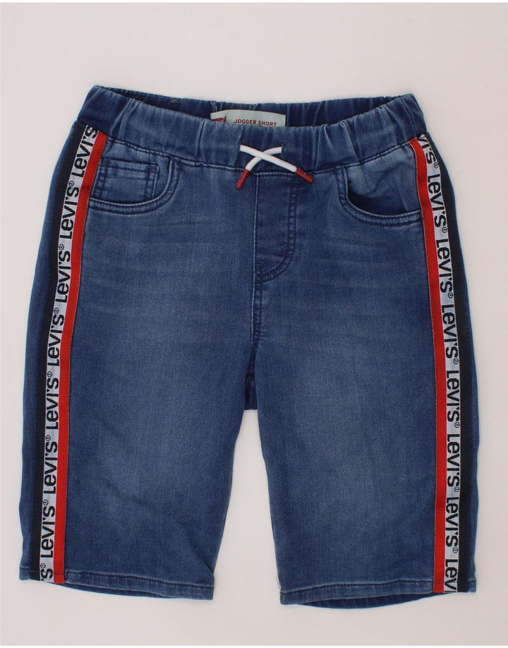 LEVI'S Boys Graphic Denim Shorts 10-11 Years Medium W24  Blue Cotton Vintage Levi's and Second-Hand Levi's from Messina Hembry 