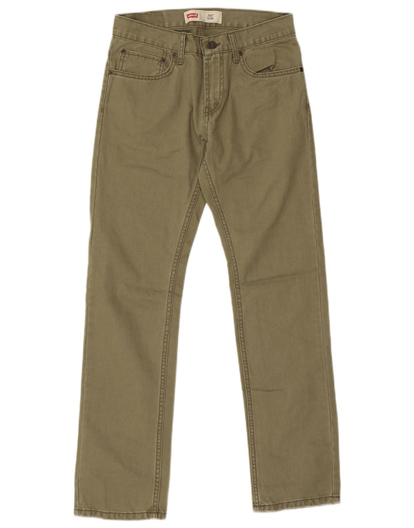 Levi's Boys 511 Slim Jeans 15-16 år W28 L28 Khaki Cotton