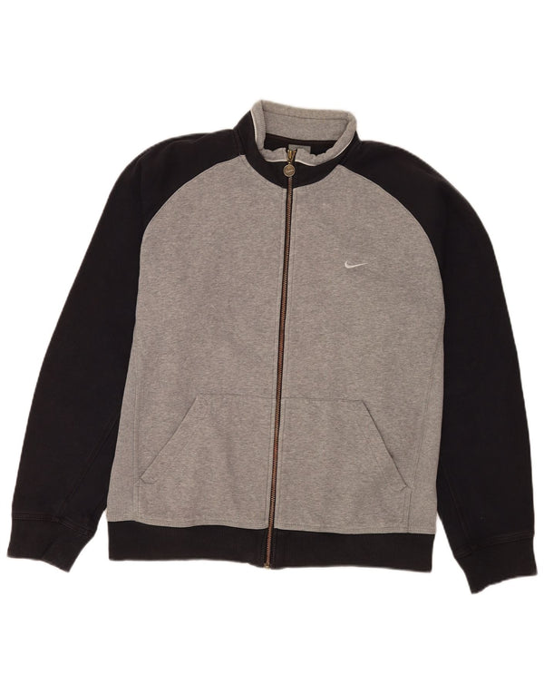 Nike Træningsdragt til mænd, topjakke UK 38/40 Medium Grey Colourblock Sports