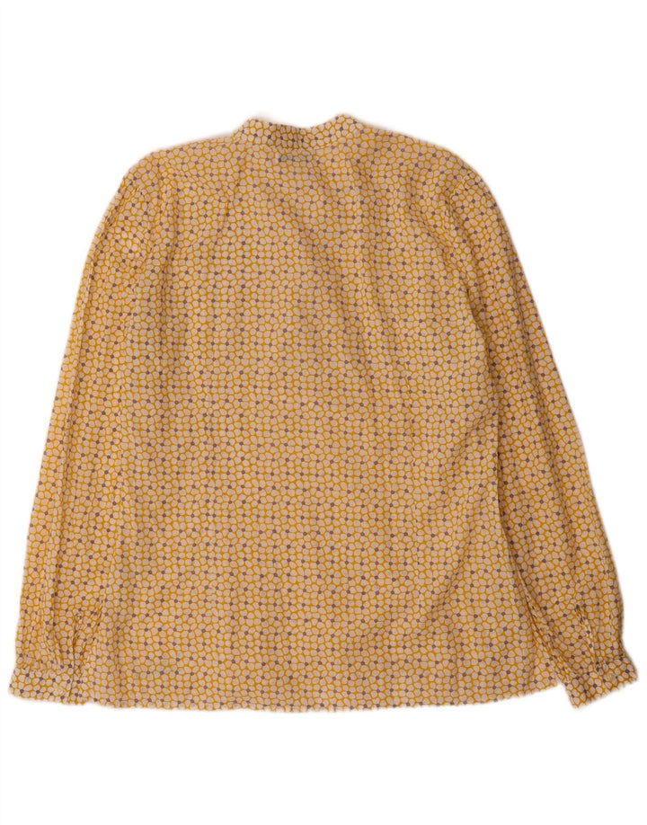 Rifle Dame Pullover Shirt UK 16 Large Yellow Floral Cotton