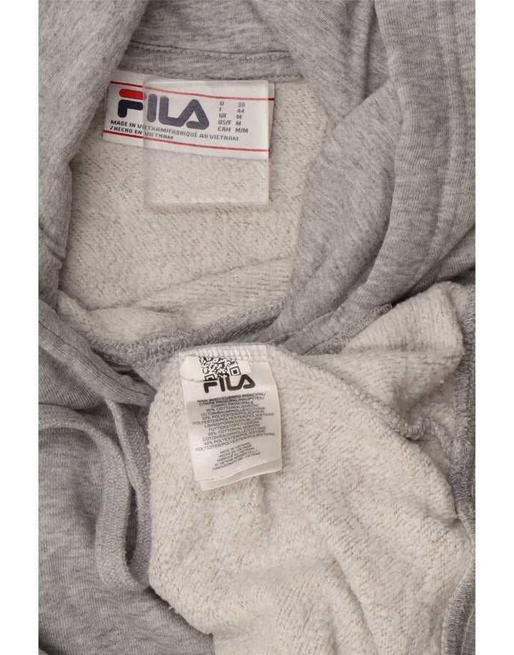 Fila Dame Hættetrøje UK 14 Medium Grey Bomuld