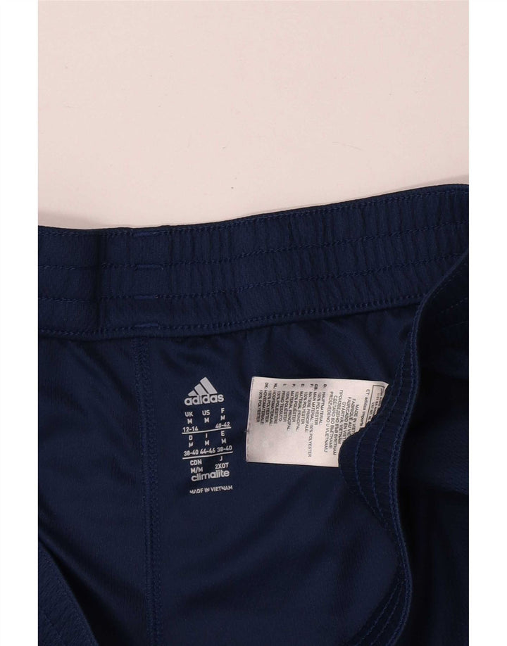 Adidas Womens Climalite Sportshorts UK 12/14 Medium Navy Blue Polyester