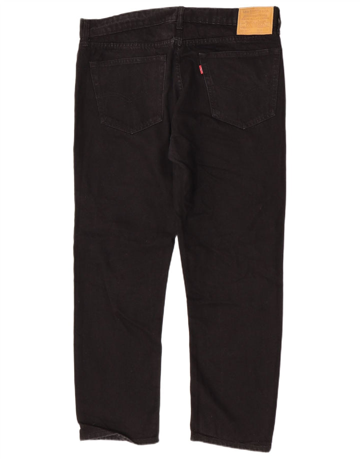 Levi's Herre 501 lige jeans W38 L28 sort bomuld