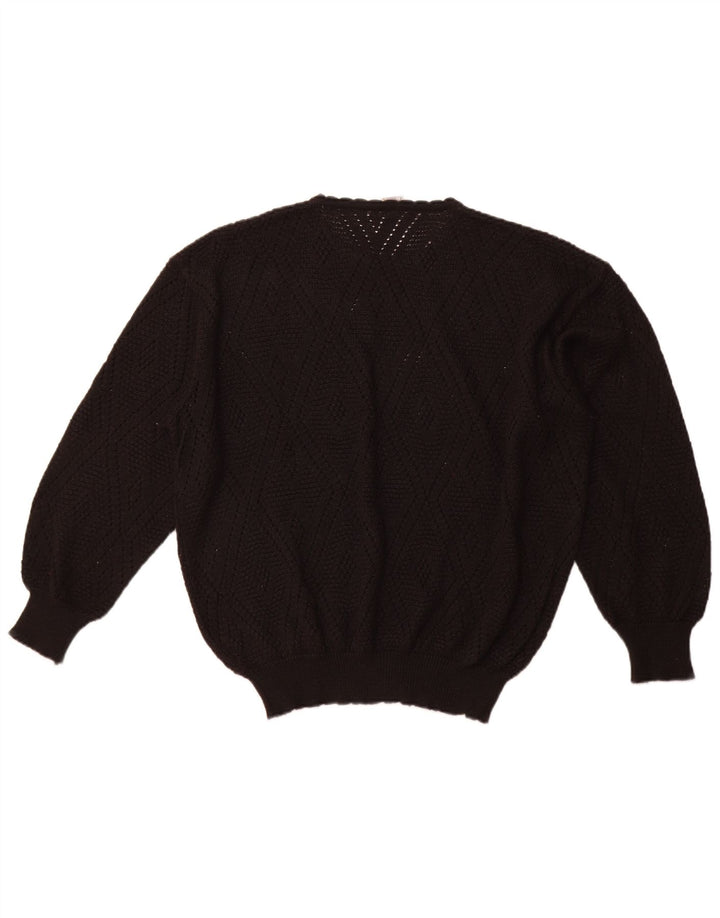 DRALON Dame sweater med rund hals IT 52 2XL Sort Akryl
