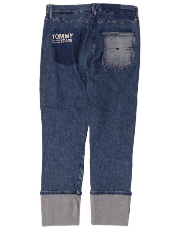 Tommy Hilfiger Dame Izzy Højtaljede Slim Cropped Jeans W30 L30 Blå Bomuld