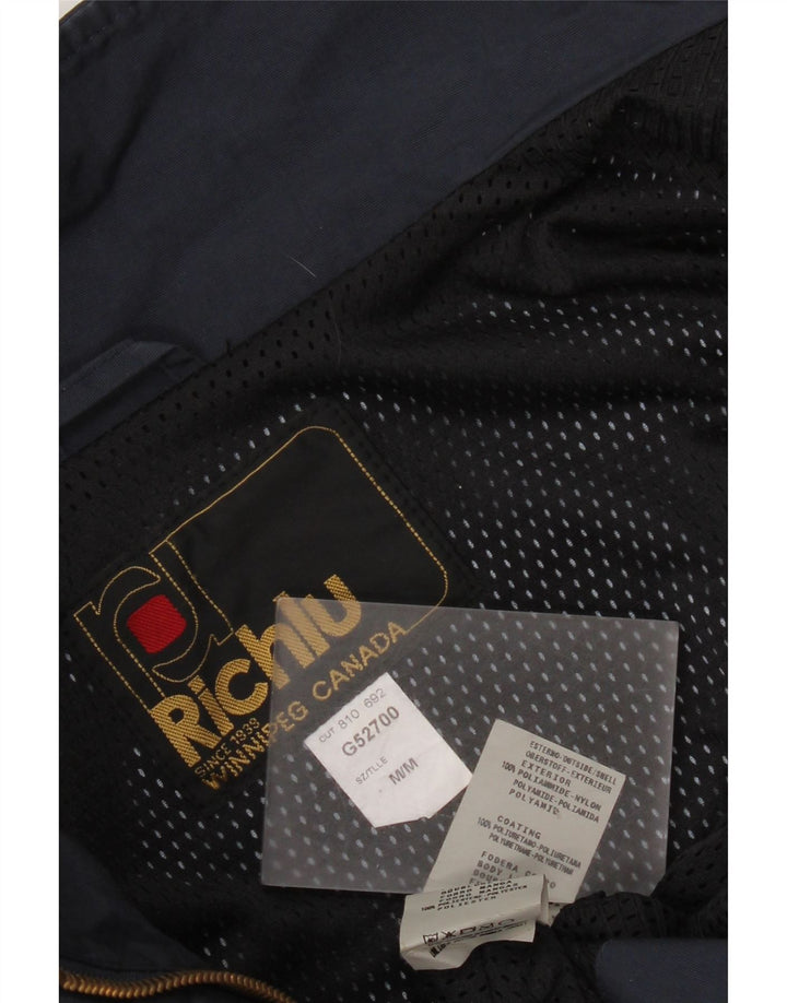 Richlu Herre Bomber Jacket UK 38 Medium Navy Blue Polyamid