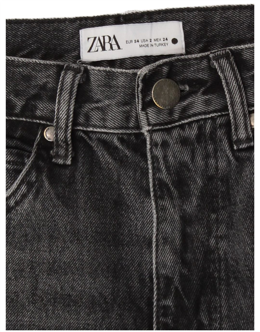 Zara Dame Bootcut Jeans EU 34 2XS W24 L30 Grå