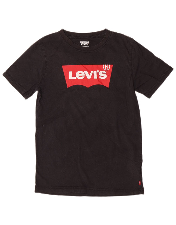 Levi's Boys Grafisk T-Shirt Top 13-14 år Sort Bomuld
