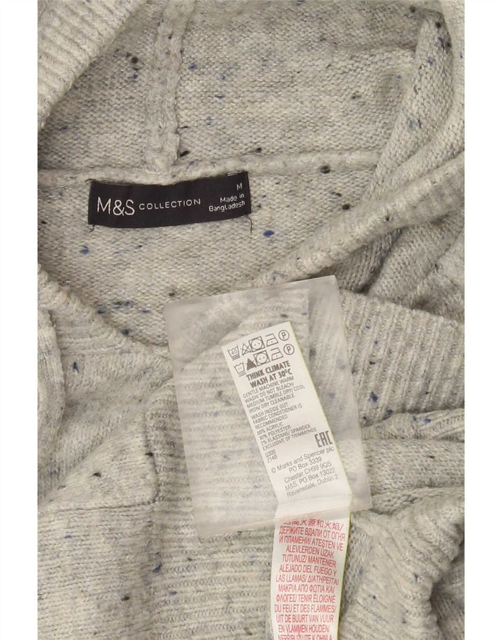 Marks & Spencer hættetrøje til kvinder UK 14 Medium Grey Flecked