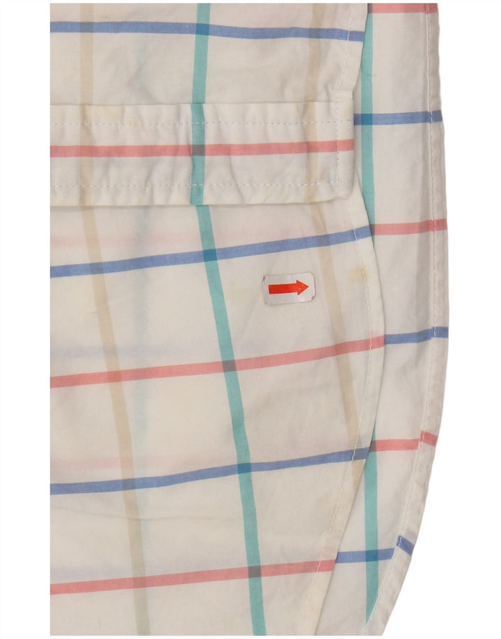 TOMMY HILFIGER Herre Classic Fit skjorte Medium hvid ternet bomuld