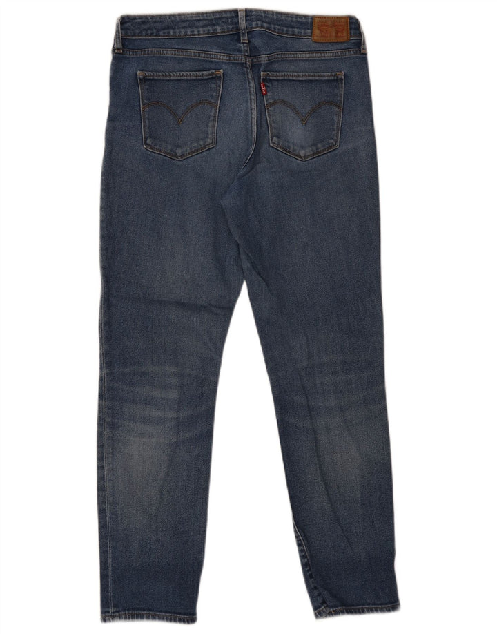 LEVI'S Dame 712 Slim Jeans W31 L28 Blå Bomuld