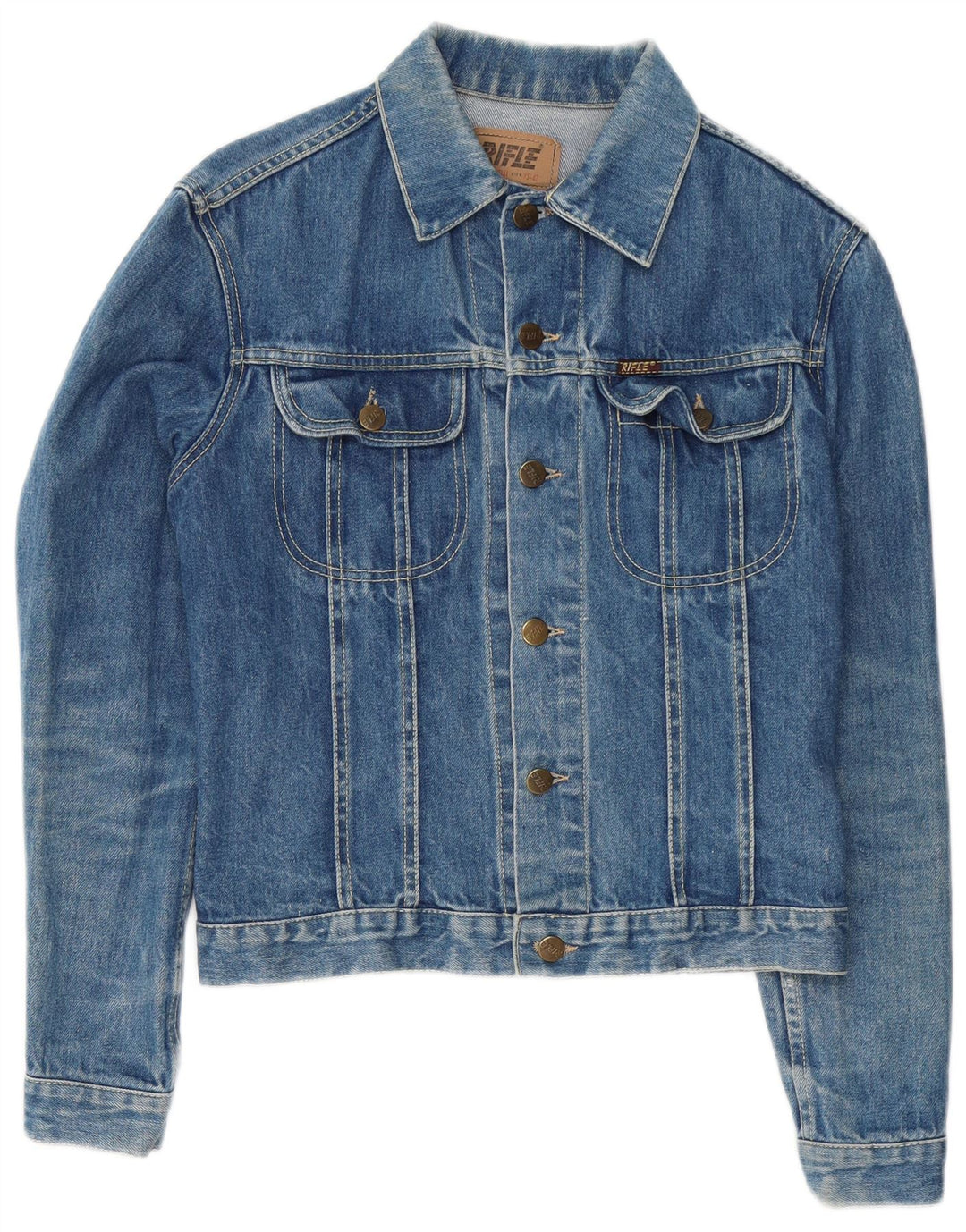 Rifle Dame denimjakke IT 42 Medium Blå Bomuld