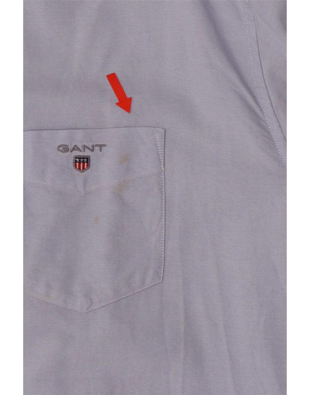 Gant Herre Regular Fit Skjorte Størrelse 17 1/2 XL Blå Bomuld