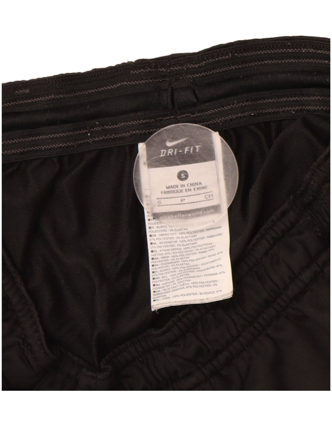 NIKE Dri Fit træningsdragtsbukser til kvinder UK 10 Lille sort polyester
