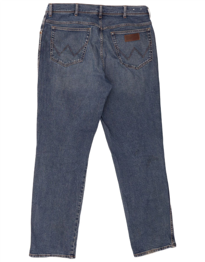 Wrangler Straight Jeans til mænd W40 L34 blå bomuld