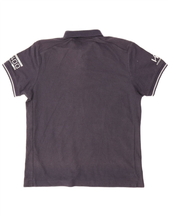 Helly Hansen Herre Grafisk Polo Shirt Medium Navy Blue Bomuld