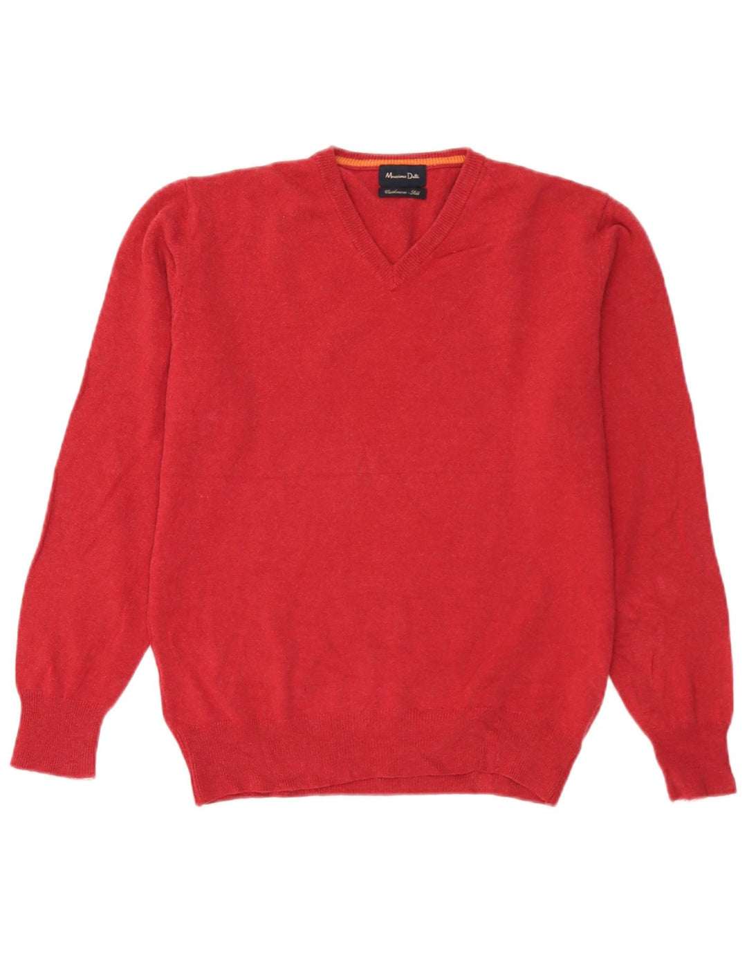 Massimo Dutti Herre V-hals sweater Medium Rød Uld