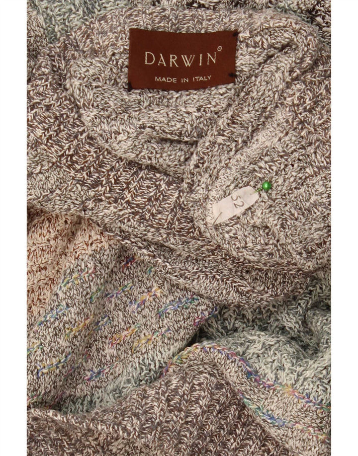 Darwin Herre Crew Neck Jumper Sweater Størrelse 52 Stor Flerfarvet Stribet