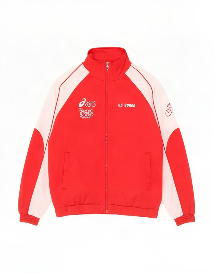 Asics Herre grafisk træningsdragt Topjakke Medium Rød Colourblock Polyester