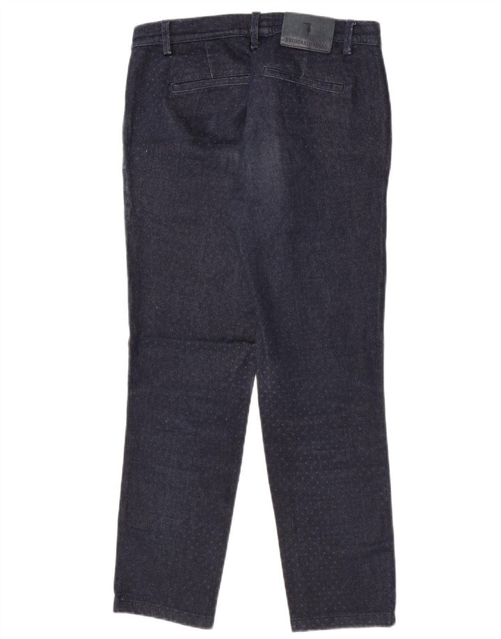 Trussardi lige jeans til kvinder W30 L27 Marineblå plettet
