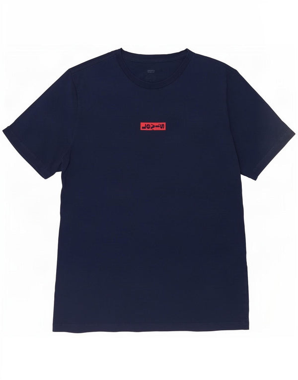 Levi's Kortærmet Herre almindelig grafisk T-shirt Top Medium Navy Blue