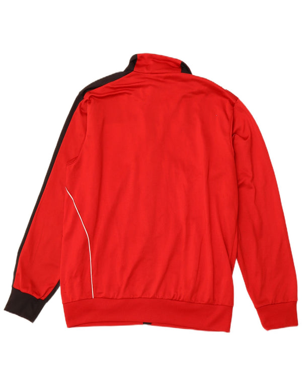 ADIDAS Træningsdragt til mænd, topjakke UK 40/42 Medium Red Colourblock Sports
