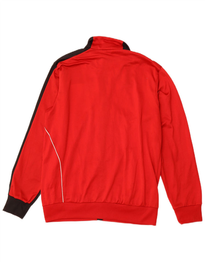 ADIDAS Træningsdragt til mænd, topjakke UK 40/42 Medium Red Colourblock Sports