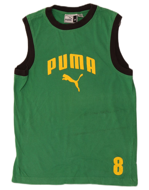 Puma Herre Grafisk Vest Top Medium Grøn Colourblock