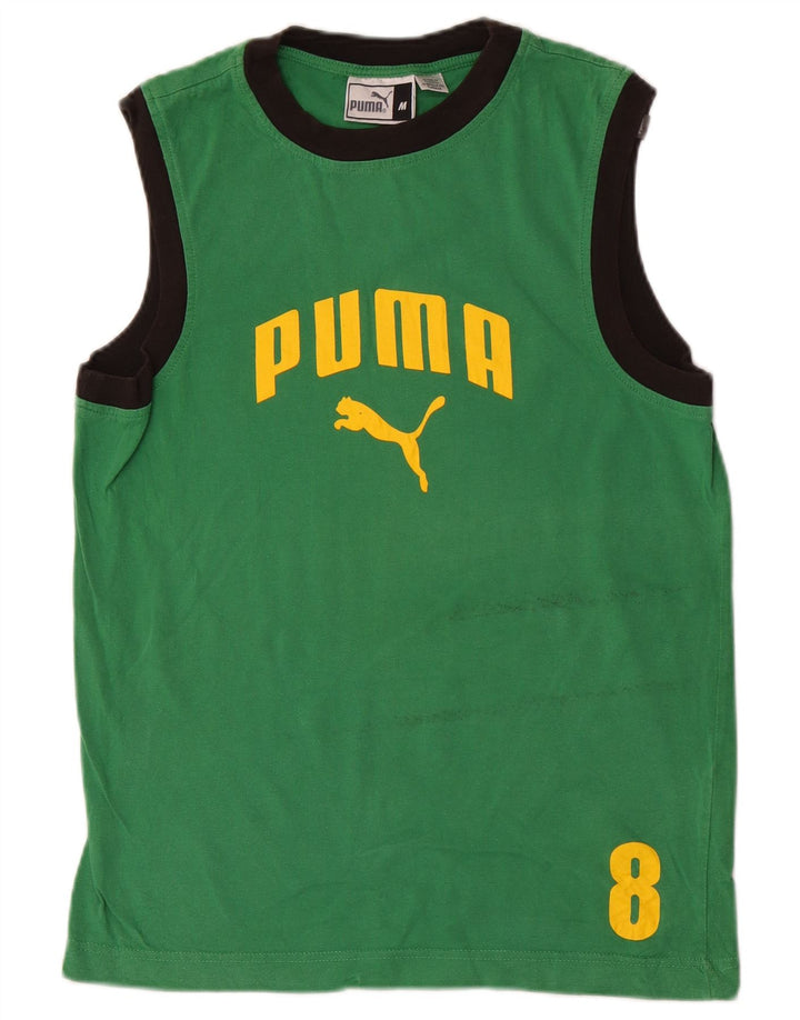Puma Herre Grafisk Vest Top Medium Grøn Colourblock