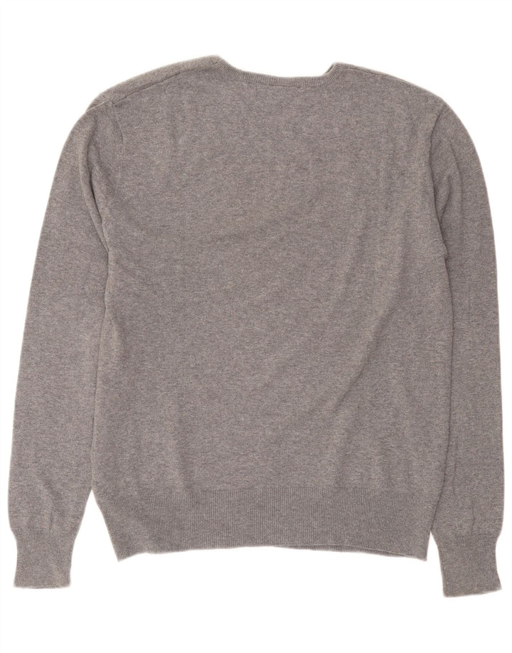 Fila Herre Boat Neck Jumper Sweater Lille Grå Bomuld