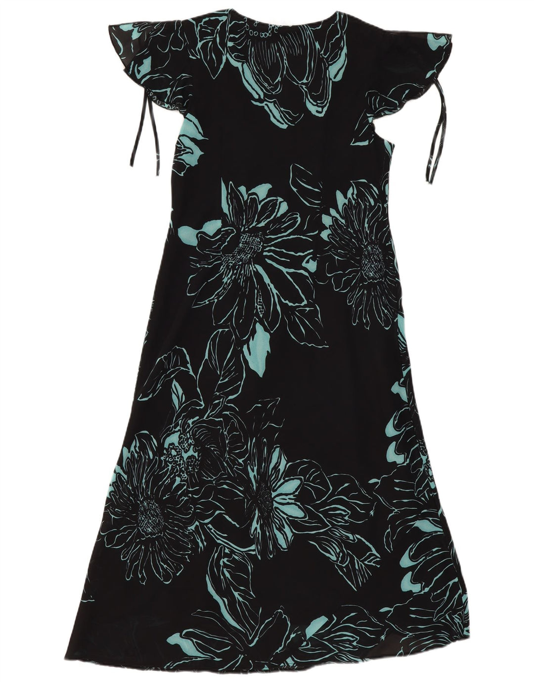 Agenda Dame Maxi Dress UK 14 Medium Black Floral Polyester