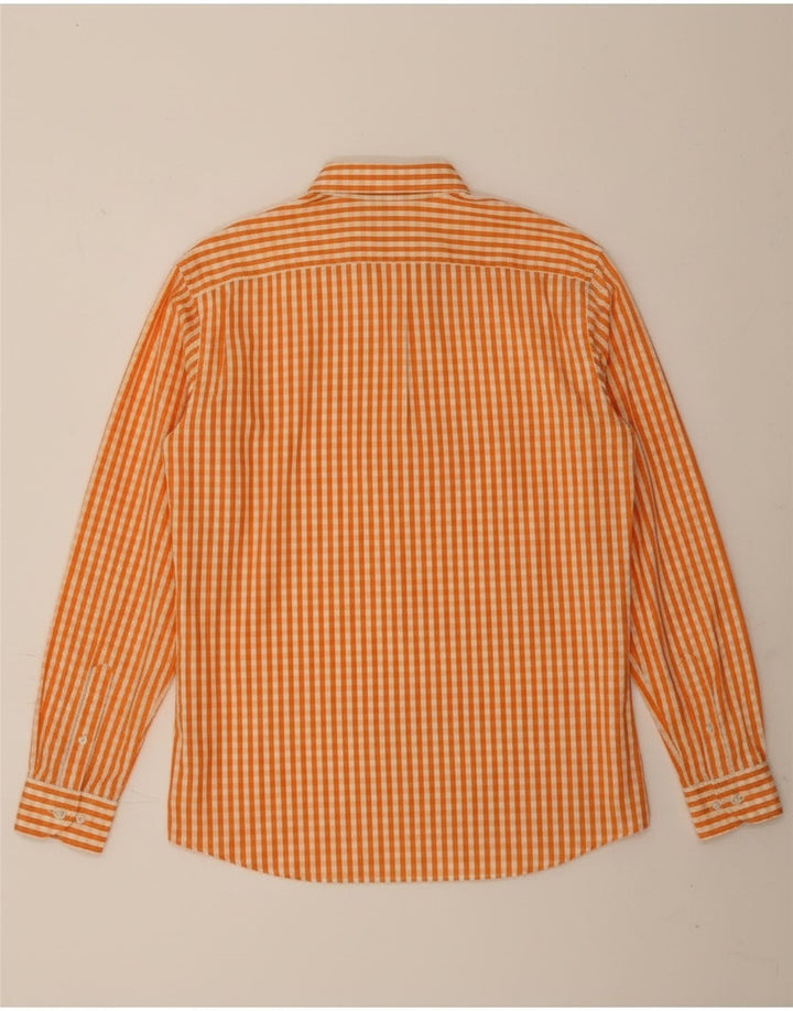 Lacoste Herreskjorte str. 42 Large Orange Gingham