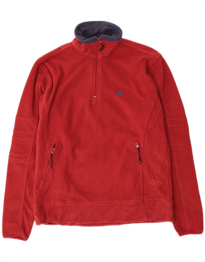 LOTTO Fleece Jumper med lynlås til mænd XL Rød Polyester