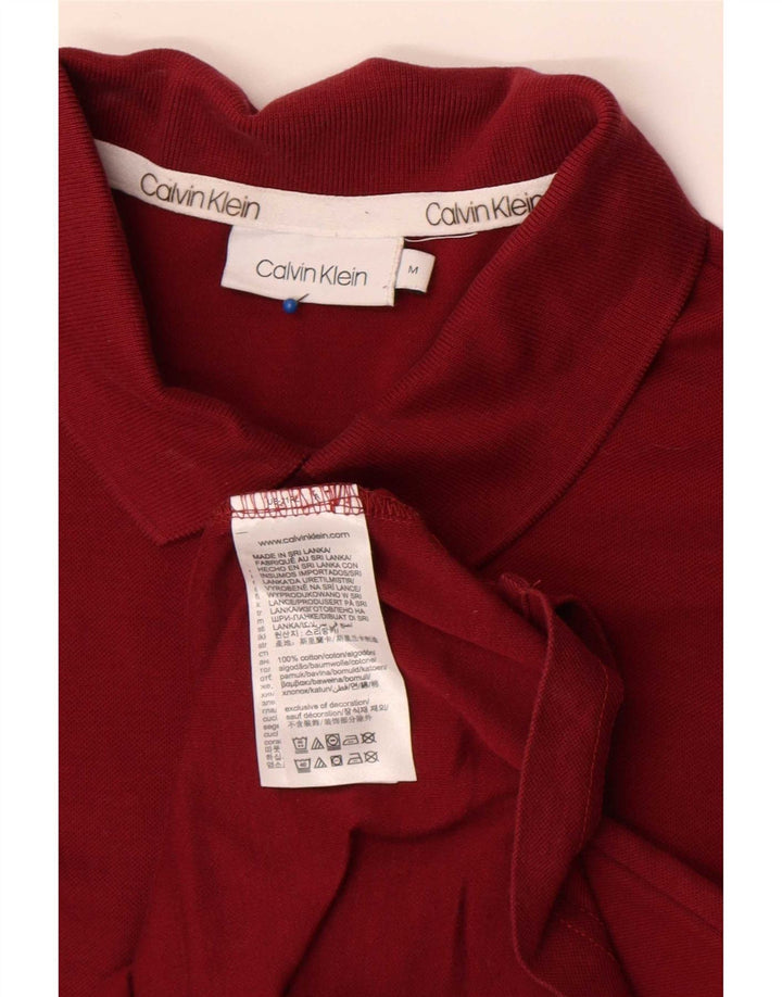 Calvin Klein herre poloshirt Medium Bourgogne bomuld