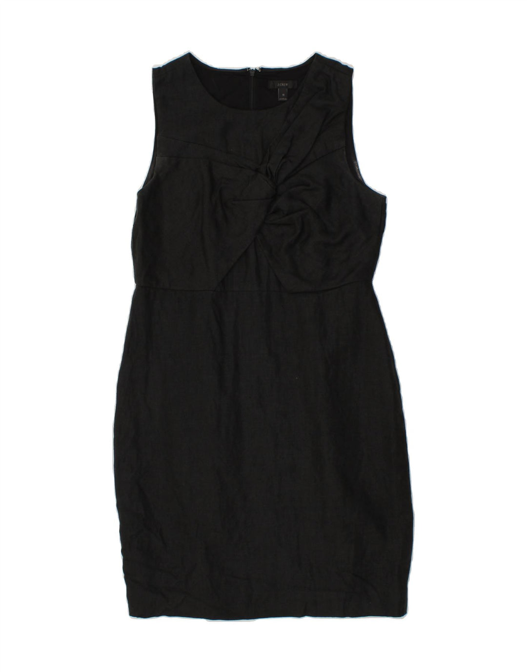 J. CREW Womens Sleeveless Sheath Dress US 10 Large Black Linen Vintage J. Crew and Second-Hand J. Crew from Messina Hembry 