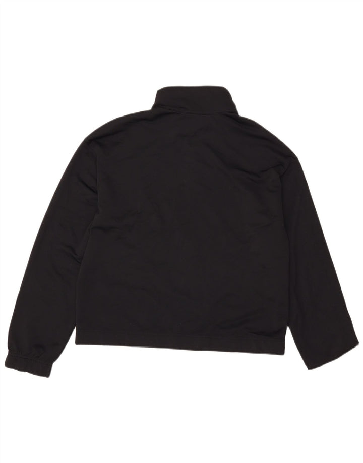 NIKE træningsdragt topjakke til kvinder UK 14 Medium Sort Polyester